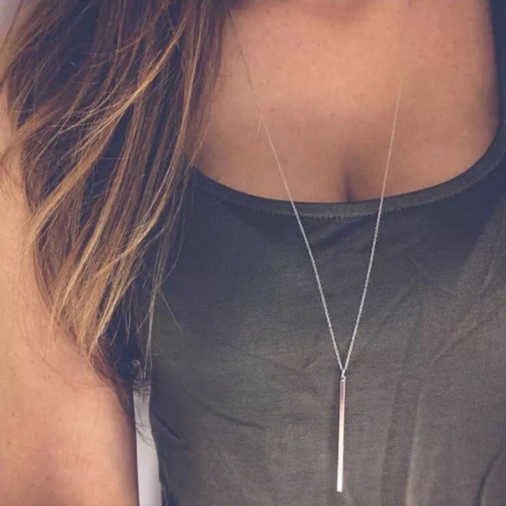 💕Silver Filled Bar Necklace 💕